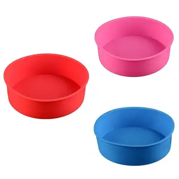 

6/8/9 inch Silicone Round Cake Pan Mold Tins Nonstick Mould Baking Kitchen Bakeware Accessories Tools Tray W9G8