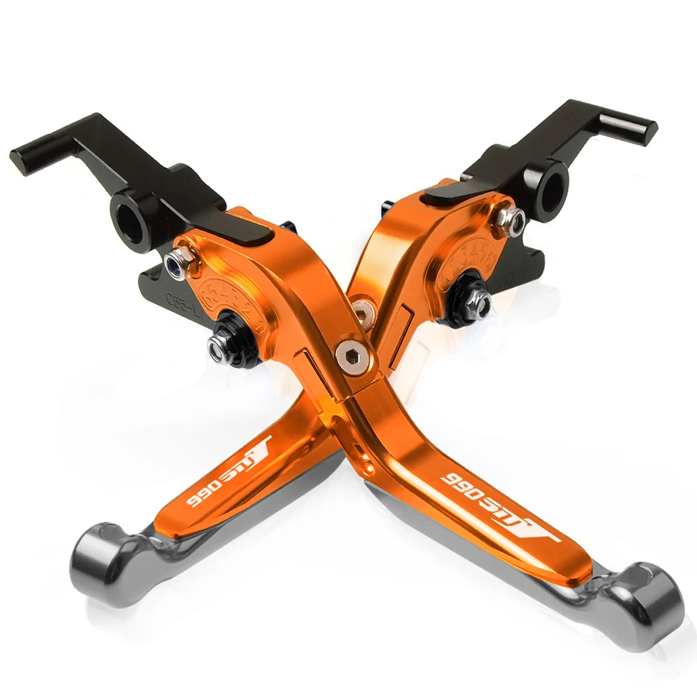 Для KTM 990SMT 2009-2013 2010 2011 2012 990 мотоцикла тормозной рычаг ЧПУ Регулируемая Складная удлинение Алюминий сцепные рычаги