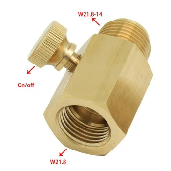 

CO2 Cylinder Adapter With Pin Adjustment Brass Adapter W/ Switch 3 Models Option