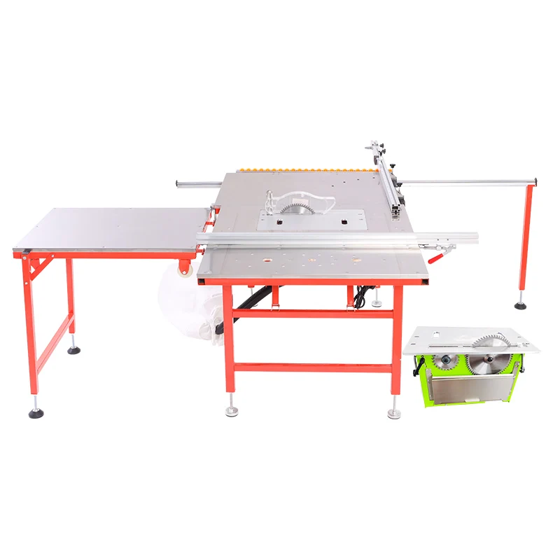 Electric Dust-Free Composite Wood Table Saw Multifunctional Woodworking Sliding Table Saw Integrated Precision Cut woodworking tools woodworking table saw