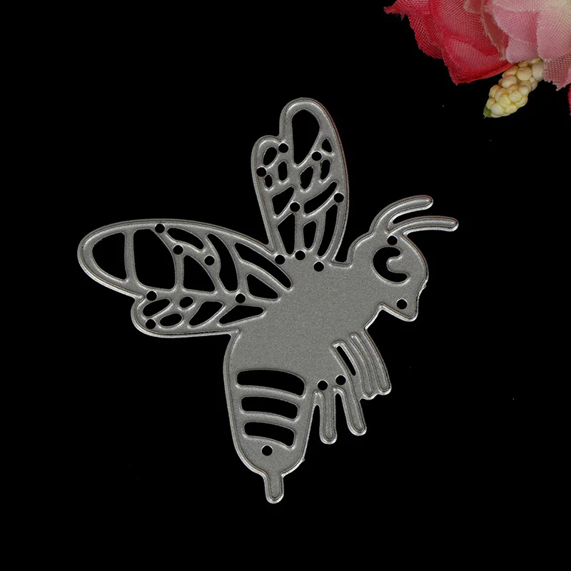 1 PC Metal Cutting Dies Cute Bee Stencils Card Making Decorative Embossing Paper Card DIY Scrapbooking Party Supplies