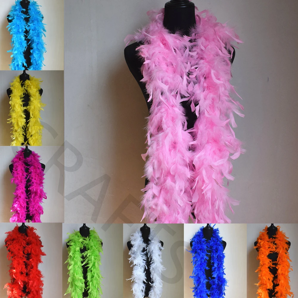 Boa feather pluma gruesa para vestido de fiesta, variedad colores, 50g, 2 m/tira, venta por mayor|thick boa|feather boafeather wedding - AliExpress