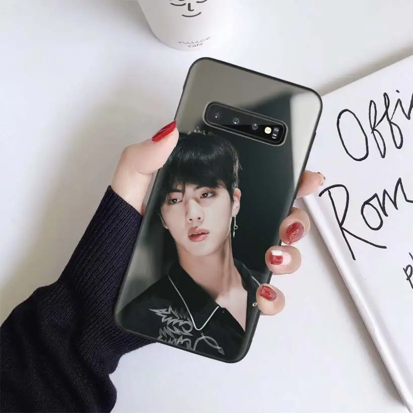 Kpop Kim Seok Jin Boys чехол для samsung Galaxy S10+ Plus Lite Note 10 9 8 S9 S8 J4 J6+ Plus S7 S6 черный чехол для телефона