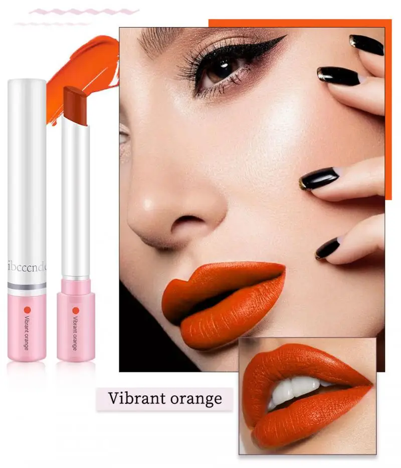 New Cigarette Tube Lipstick Set 4 Colors Matte Long Lasting Waterproof Matt Lip Stick Tube Nude Red Lips Makeup TSLM2