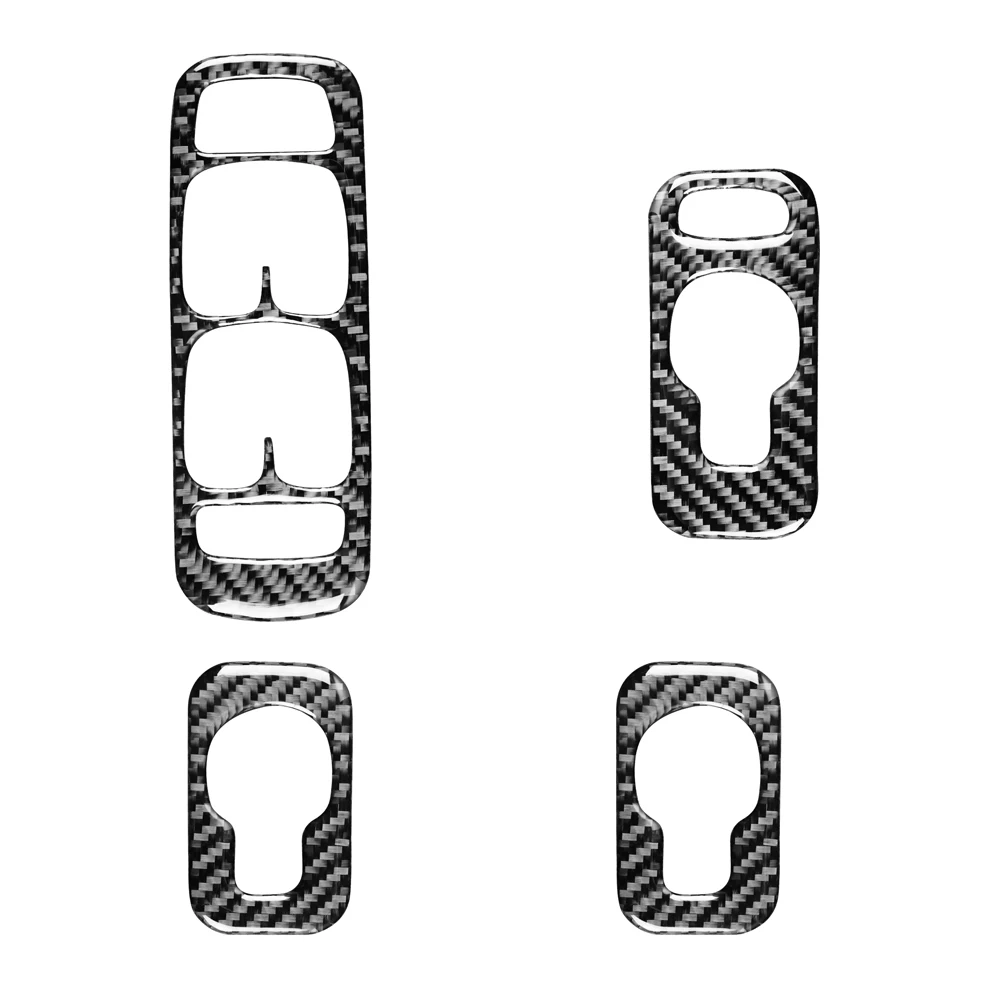 

Автомобильные наклейки из настоящего углеродного волокна для Volvo XC90 2003-2007 LHD RHD дверь подлокотник окно подъемник переключатель панель стильные аксессуары