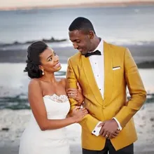 Весенние Свадебные смокинги для жениха на одной пуговице мужские костюмы мужская одежда повседневные зауженные лучшие продажи(куртка+ брюки