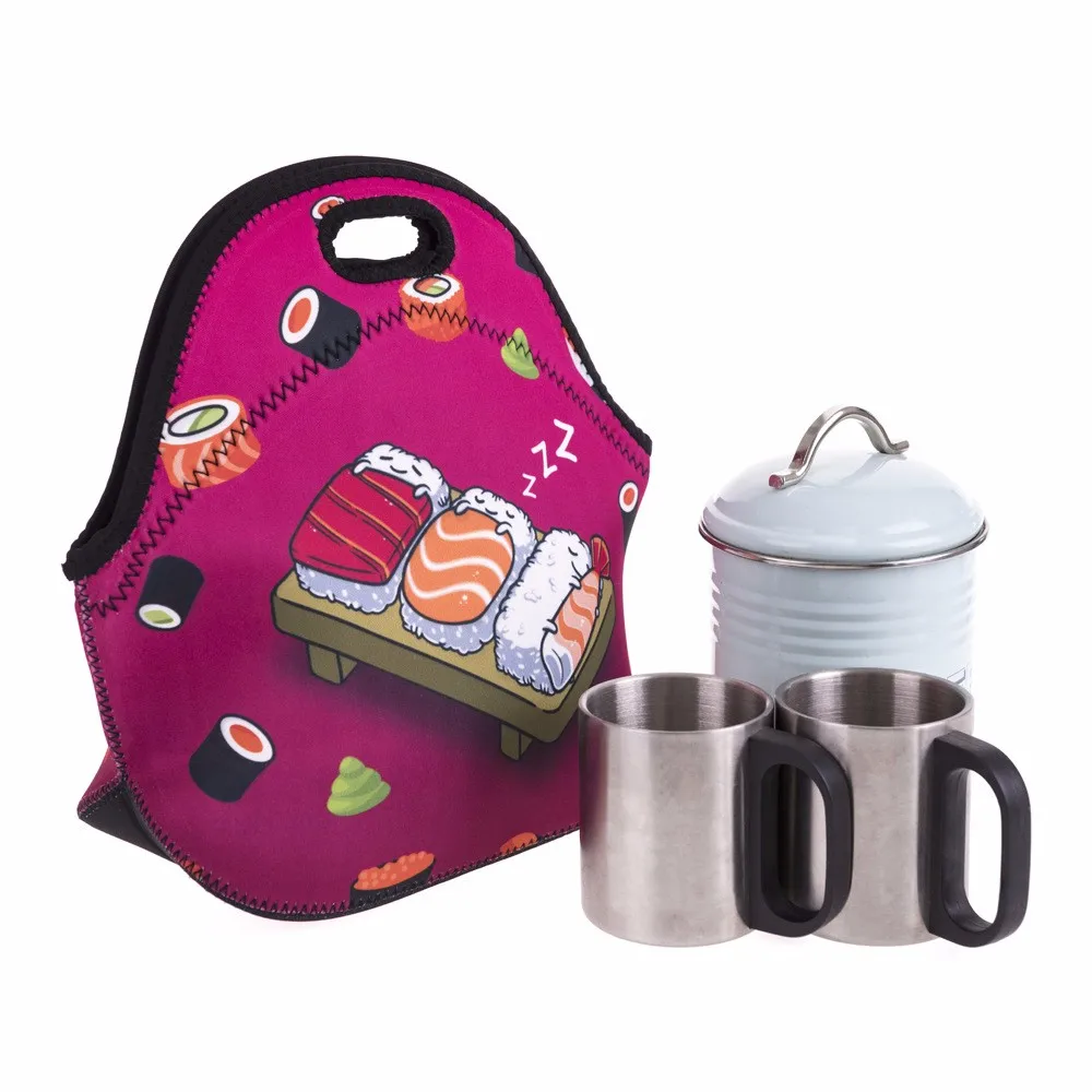 Неопреновая сумка для еды bolsa termica, сумка для ланча, кофе, Термосумка для ланча, сумка для пикника, Ланч-бокс es для детей, женская сумка для закусок