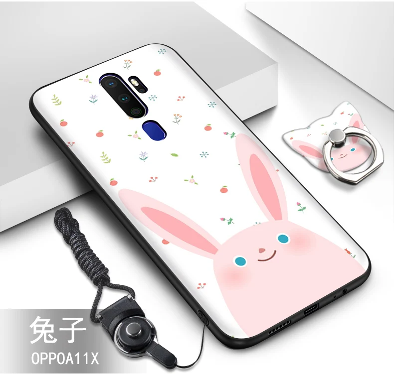 color as photo Для oppo a9 чехол силиконовый 3D рельефный Рисунок мультфильм мягкий, роскошный, из ТПУ чехол для телефона для oppo a5 чехол fundas - Цвет: color as photo