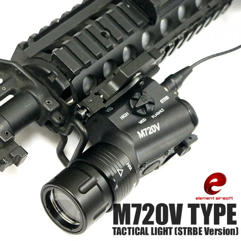 Элемент страйкбол Aram M720V тактический светодиодный стробоскопический Фонарик Выход оружие лампа Softair Охота Linterna фонарь для ружья EX273