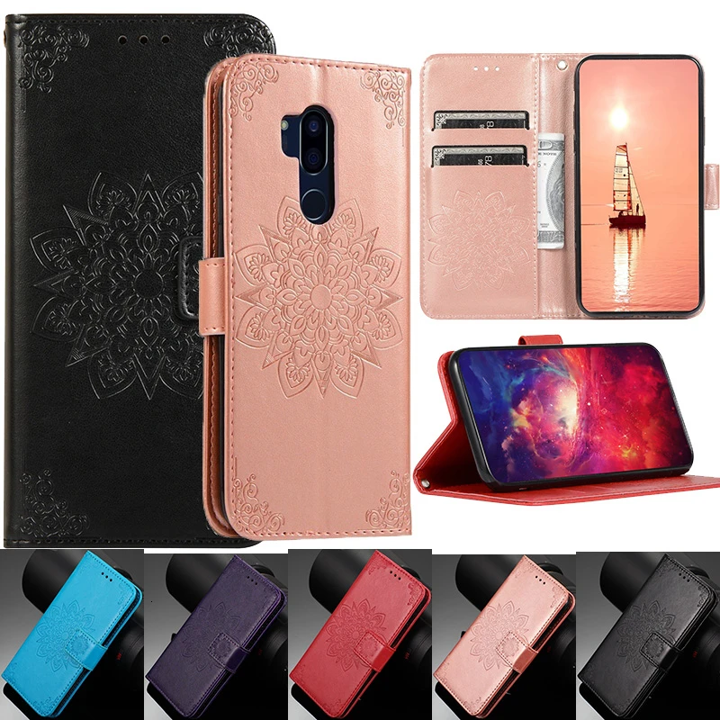 

Flower Wallet Leather Case For Motorola Moto G7 Plus Case Moto G7 Flip Phone Bags Cover For G6 Play G7 Power E5 Cases Book Coque