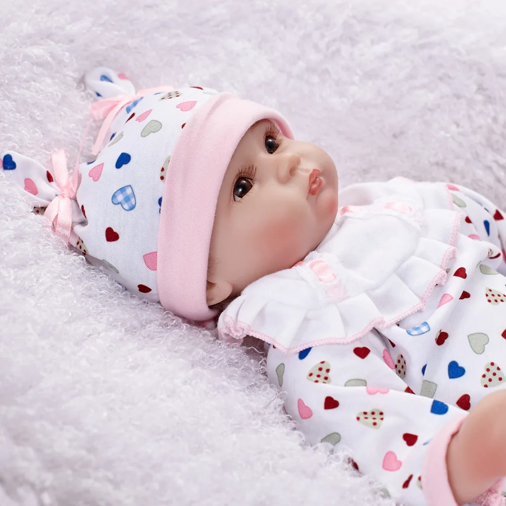 17 дюймов 42 см Reborn Baby Dolls Bebes Реалистичная девочка реборн Младенцы силиконовые куклы игрушки для детей Рождественский подарок с молочной бутылкой