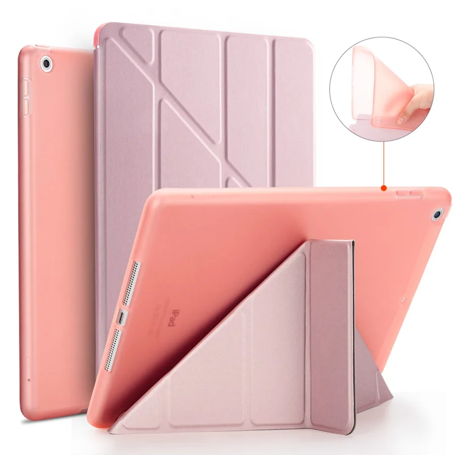 Мягкий силиконовый чехол из искусственной кожи для Apple iPad 10,2 смарт-чехол-подставка для iPad 7 7th A2200 A2198 A2232 чехол для планшета+ пленка+ ручка