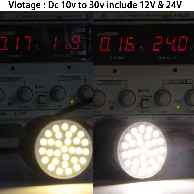 2 шт. gu 10 Светодиодный прожектор 4 Вт Ac Dc 12 В 24 В лампа smd 5050 30 светодиодов Gu10 Низкая напряжение супер комнатная потолочная лампа 180 градусов лампы
