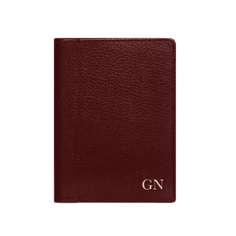 Passport Cover Fashion Case Passport Holder Real Leather Pebbled Passport Cover Portable Boarding Cover Travel Accessories Travel Bag