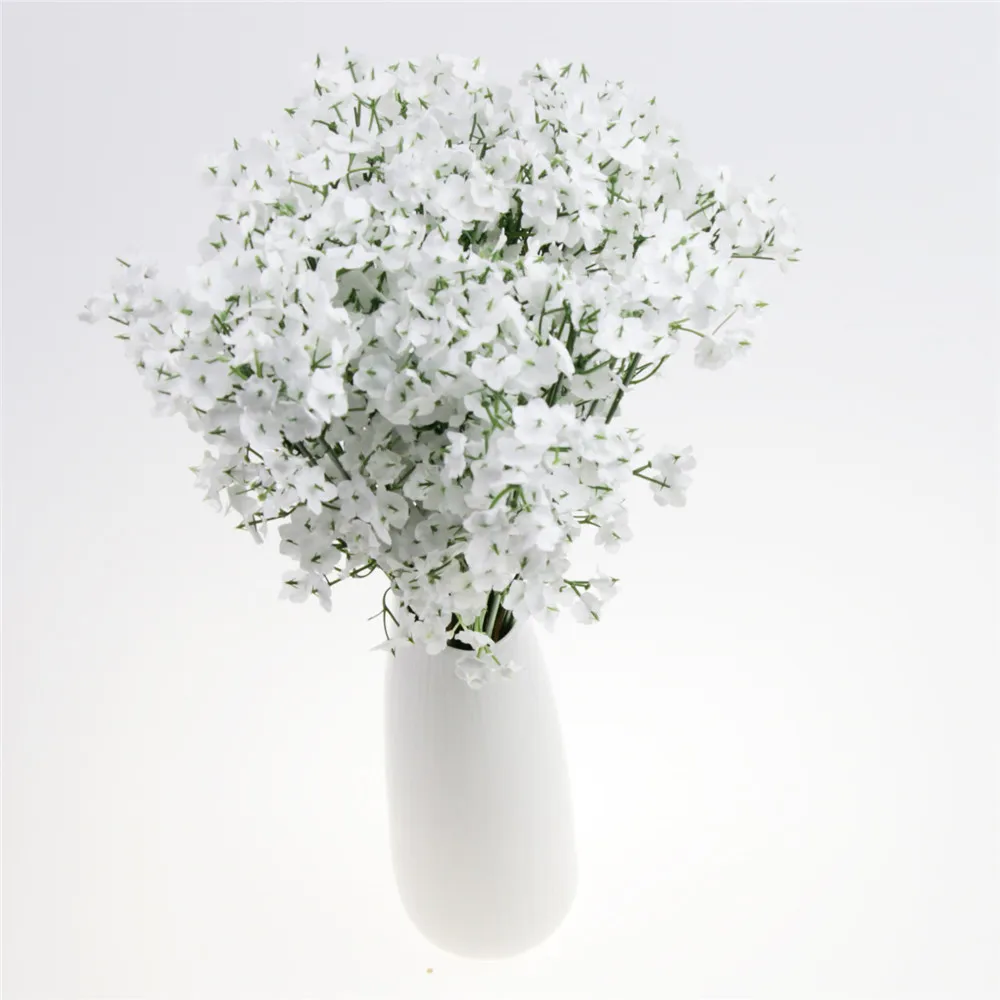 Новое поступление классические белые искусственные шелковые цветы букет Свадебная вечеринка украшения для дома для праздника патио Вечерние