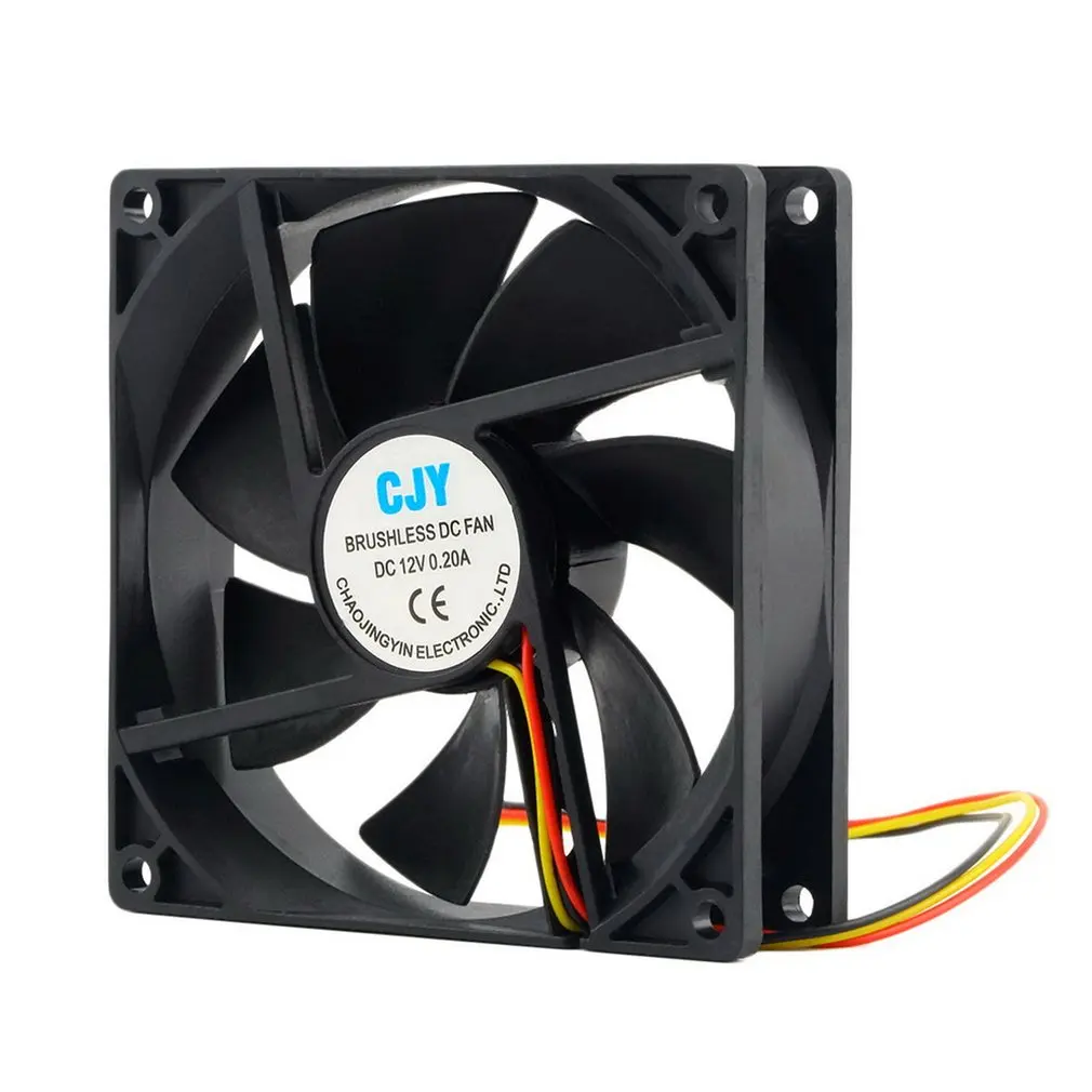 

Hot 1pc 12V 3-Pin 9cm 90 x 25mm 90mm CPU Heat Sinks Cooler Fan DC Cooling Fan 65 CFM High Quality Fast Free Fast Delivery
