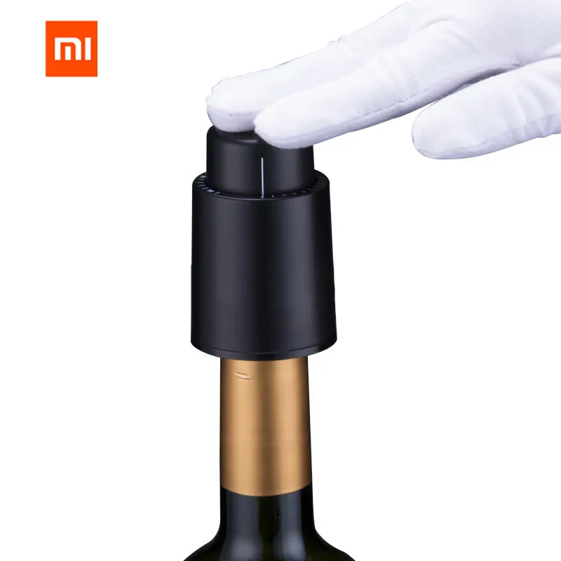 XIAOMI Mijia пробка для вина из нержавеющей стали вакуумная хранения электрическая