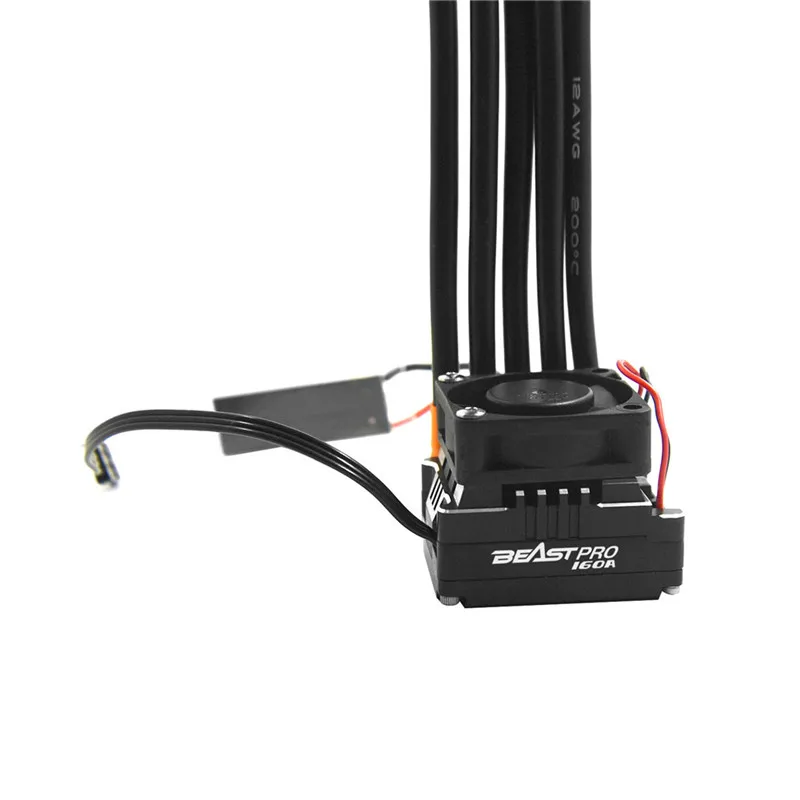 ZTW Beast PRO 160A V4 программируемый бесщеточный ESC Полный алюминиевый корпус водонепроницаемый регулятор скорости для 1/10 RC автомобиля
