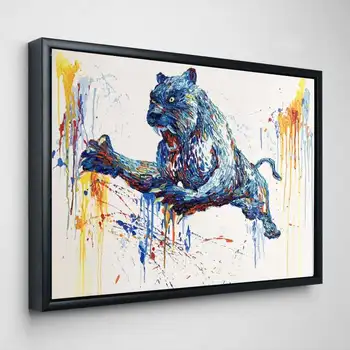 

Hand Painted Abstract Bear Animal Oil Painting On Canvas Paintings For Living Room Modern Abstract Wall Art Pictures