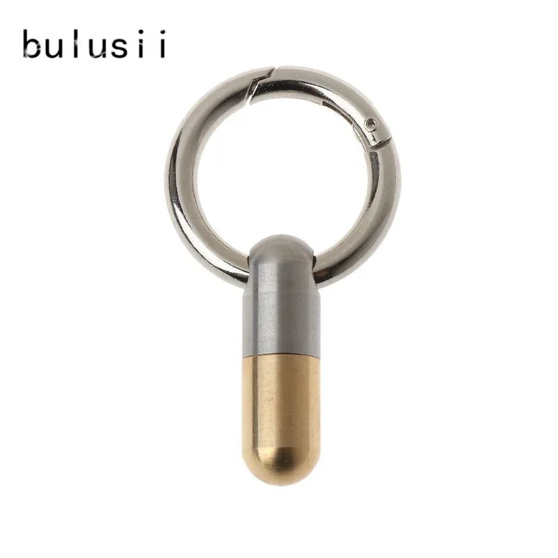 1 Pc Stainless Steel Unboxing Cutter Sharp Capsule Keyring Tiny Cutting