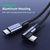 90 Degree Elbow USB Type C to USB C Cable For Samsung Xiaomi Redmi Note 10 8 Macbook 60W Fast Quick Charger Cord PD Type-c Cable ► Photo 2/6