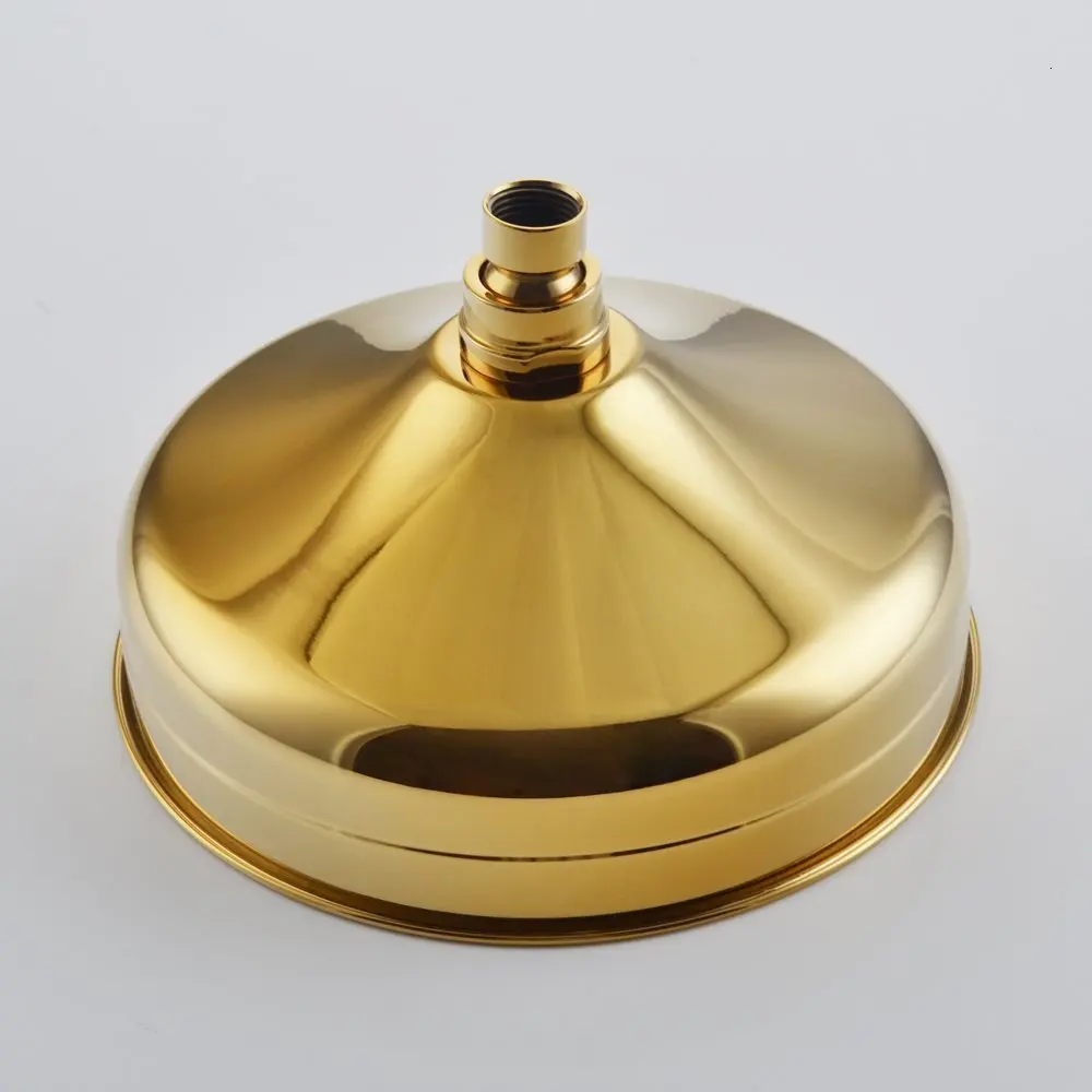 

A new 8-inch Gold Titanium bathroom with brass jewelry on the shower head