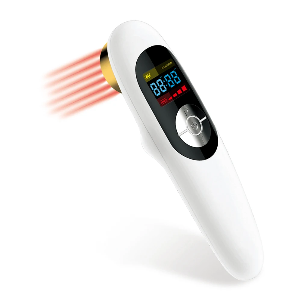 LASTEK 3 in 1 Home Medical Kit 650/808nm Handheld Pain Relief Laser Therapy Device + Acupuncture Pen + Cervical Massage Stickers
