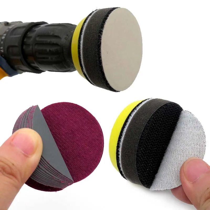 100 sheets 2 Inch 50MM Waterproof Sandpaper Hook and Loop Silicon Carbide 60 to 10000 Grits For Car polishing Wet or Dry Sanding sanding discs,sandpaper set,polish sand paper