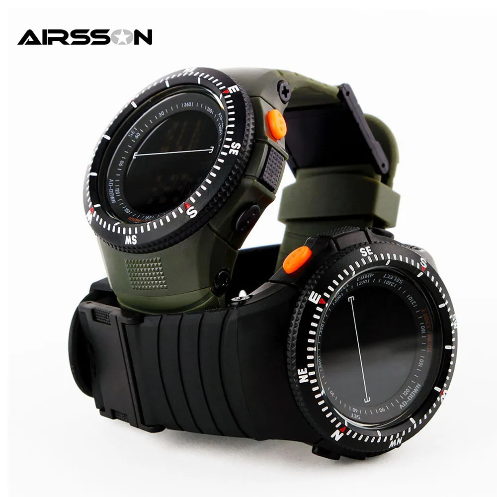Multifunctional Tactical Watch 50M Waterproof Shockproof Men Sports Watches Outdoor Climbing Hunting LED Digital Wristwatch |