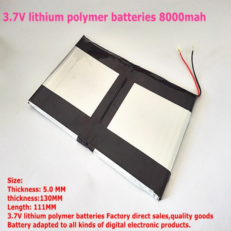 50130111 50130110 3,7 V литий-полимерная аккумуляторы большой емкости 8000 mah 9-аккумулятор планшетный ПК