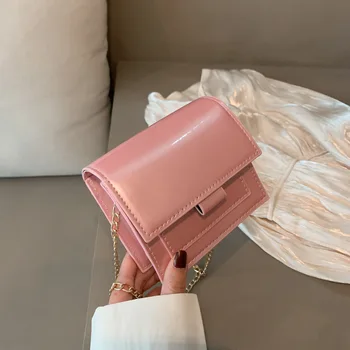 

The new female bag 2020 new fashion simple mini solid color Hong Kong style Korean shoulder chain bag