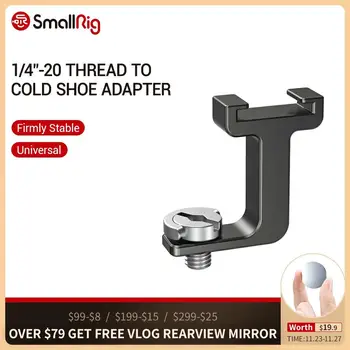 

SmallRig 1/4”-20 Thread to Cold shoe adapter for SmallRig Pro Mobile Phone Cage Vlogging Video Shooting Cold Shoe Mount - 2637