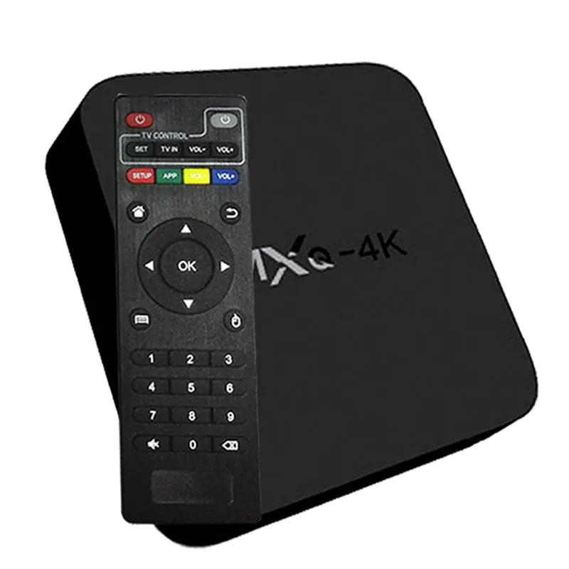 Smart tv box MXQ4k четырехъядерный процессор 2 ГБ 16 ГБ Android tv box 7,1 RK3229 1 ГБ 8 ГБ wifi может подписываться ip-телевидение арабское, Европа Brasilas MXQpro
