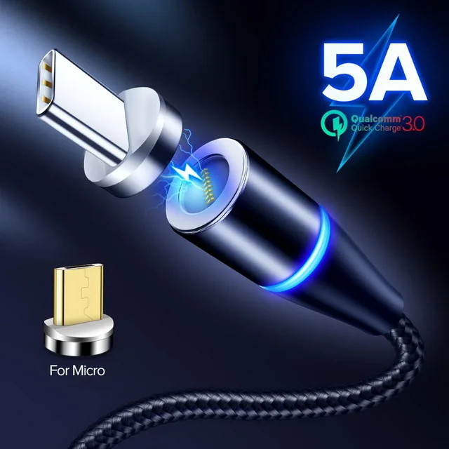 Для huawei P30 Pro Магнитный 5A супер зарядный кабель USB C type C для samsung S9/S10 Plus Xiaomi кабель для мобильного телефона быстрое зарядное устройство