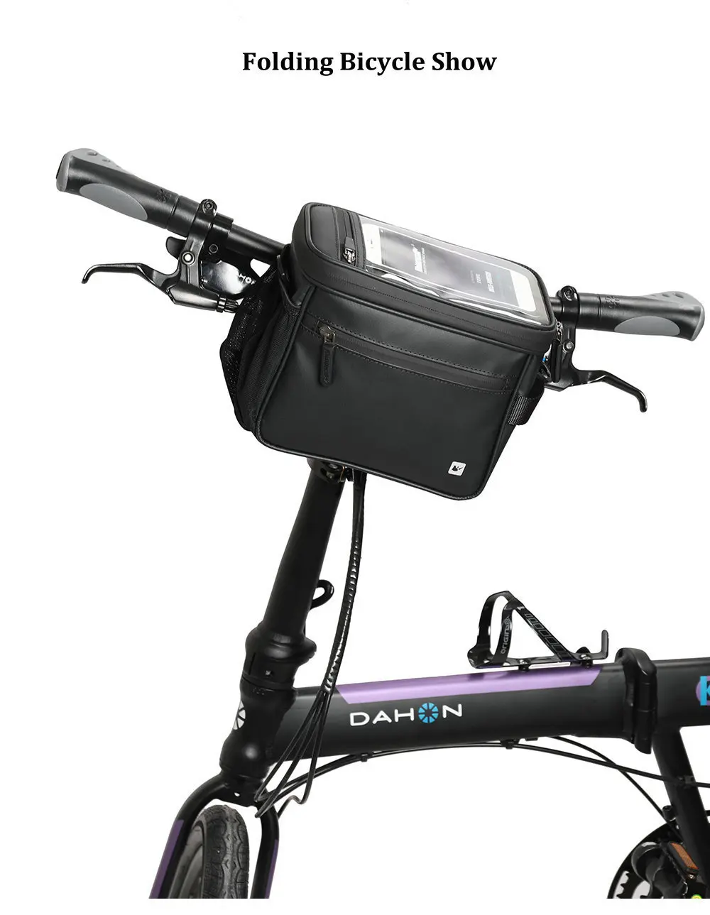 Rhinowalk Bicycle Front Bag Touch Screen 7 Inch Handlebar Phone Bag Waterproof Electric Folding Bicycle 4.5L Camera Bag Handbag (12)