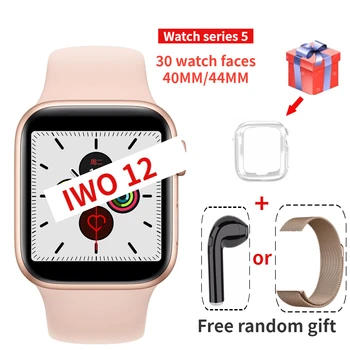 

IWO 12 40MM/44MM Smart Watch Series 5 1:1 for Apple IOS Android ECG Heart Rate Women Smart Watch iwo 11 iwo 8 Plus 9 10 Update