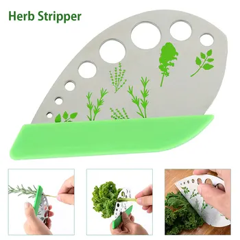

Vegetable Herb Stripper Peeler Stainless Steel Vegetable Leaf Remover Cutter Home Kitchen Peeling Tool Greens Herb Stripper