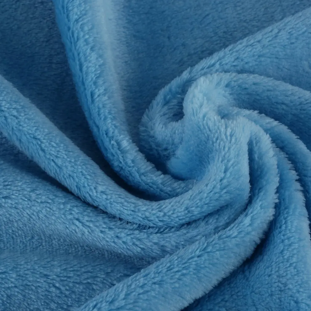 sky blue Мягкое и теплое Коралловое бархатное одеяло, зимнее покрывало, диван, плед, ткань, светильник, механическая стирка, фланелевое одеяло, горячее предложение - Цвет: sky blue