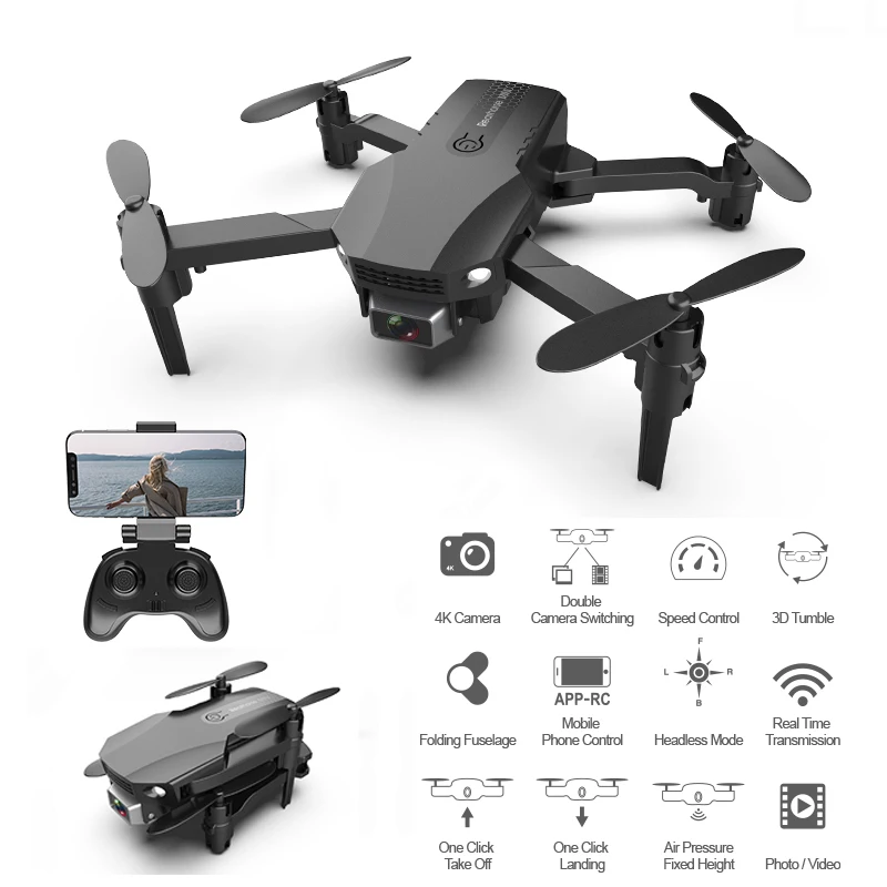 Foldable RC Drone 6-Axis Quadcopter WIFI 1080P FPV Phone Control Poket Camera 