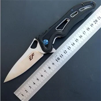 

Eafengrow EF938 Folding Knife D2 Blade G10 Handle Ball bearing Camping Pocket Knife Survival/Hunting/Tactical/EDC/Outdoor Knife