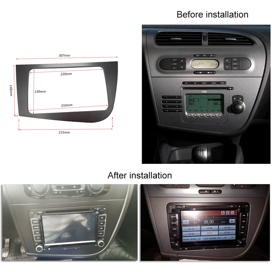 LDZDSEE 2 din 7 &quotавтомобильный DVD Радио мультимедийный плеер для Seat Leon 2005 2012 RDS FM GPS