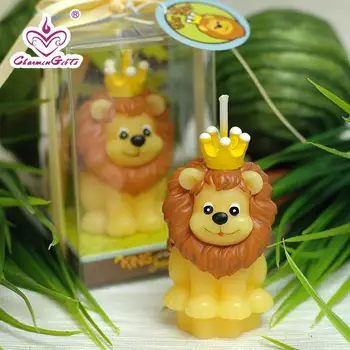 

Little Lion Cartoon Candle Baby Shower Baptism Party Cake Topper Birthday Favor Christmas Children Present