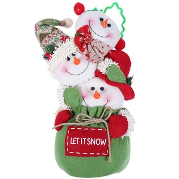 

Christmas Dolls Colorful Santa Claus Snowman Xmas Toys Creative Kids Christmas Gifts Christmas Decorations-B