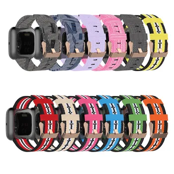 

23mm Universal Nylon Replacement Watch Band Strap for Fitbit Versa2/Versa/Versa Lite/Blaze Smartwatch Bracelet Accessories