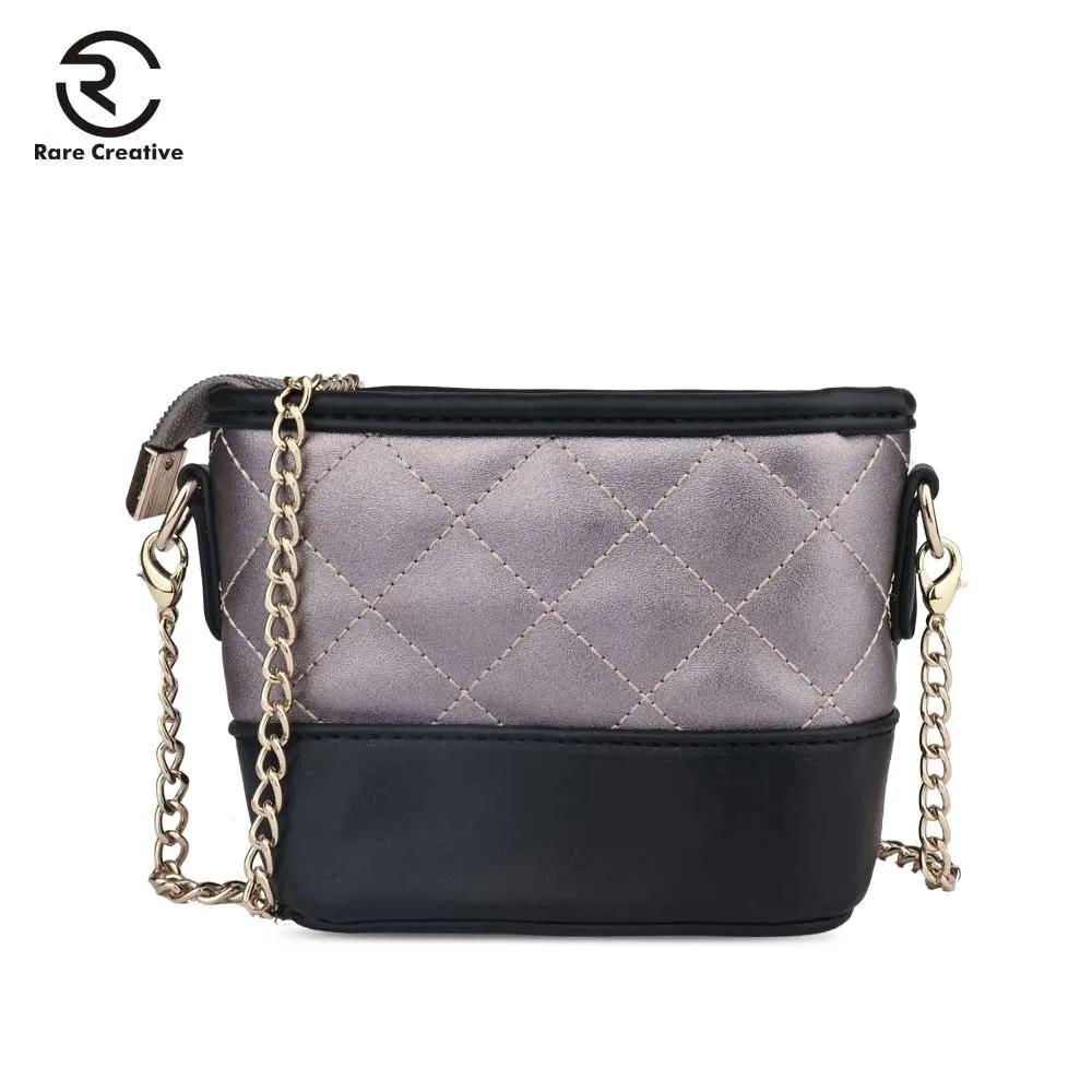 

RARE CREATIVE PU Leather Small Bags Women Cross Body Bags Panelled Lingge Mini Chain Bags Luxury Brand Vintage Women Bags PS8019