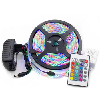 

LED Strip Light RGB 2835 Flexible Ribbon Fita Led Light Strip RGB 5M 10M 15M 20M Tape Diode DC 12V+ Remote Control +Adapter