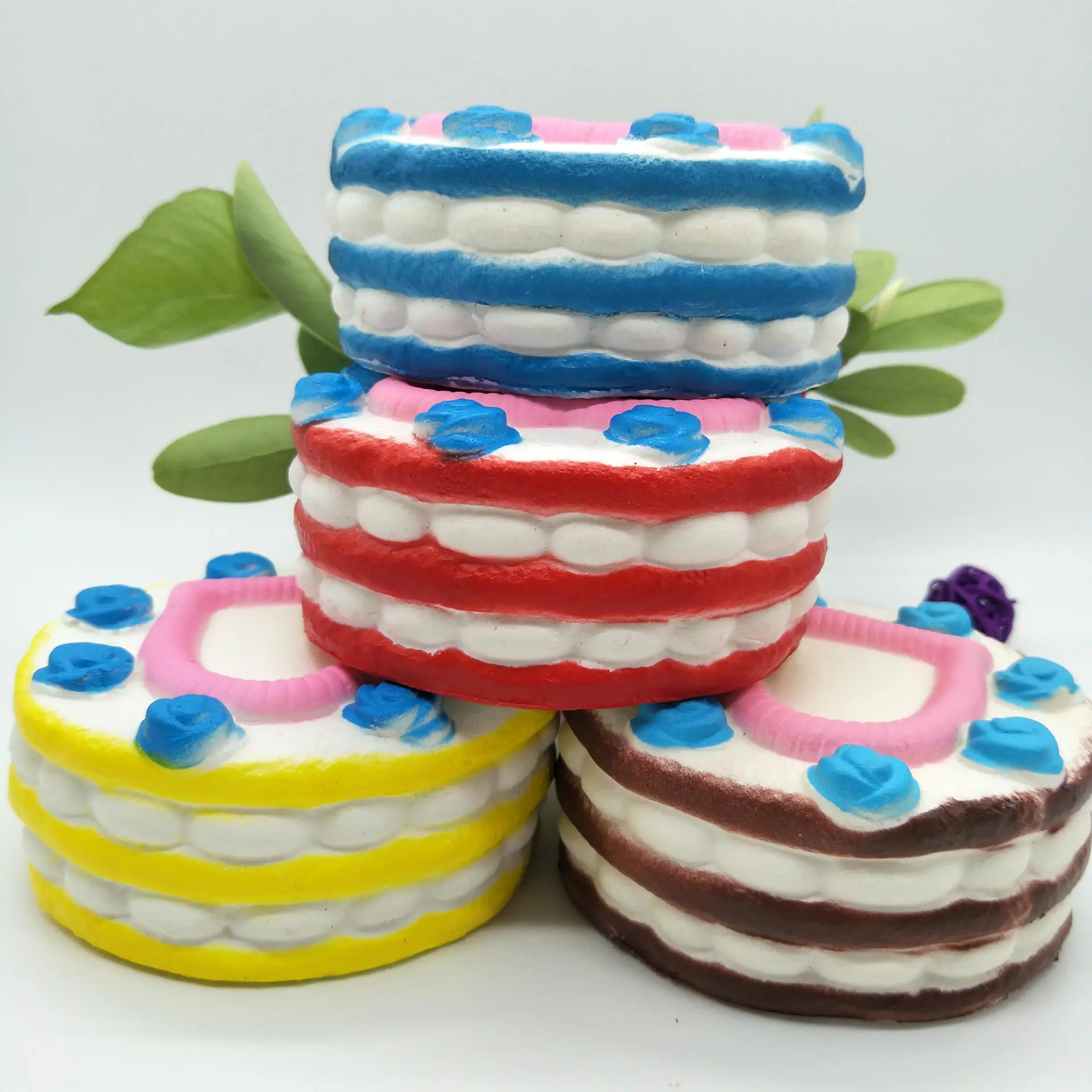 12 см сжимаемые игрушки милые Jumbo Love Cake снятие стресса Сжимаемый медленно поднимающийся крем Ароматизированная декомпрессионная лечебная игрушка
