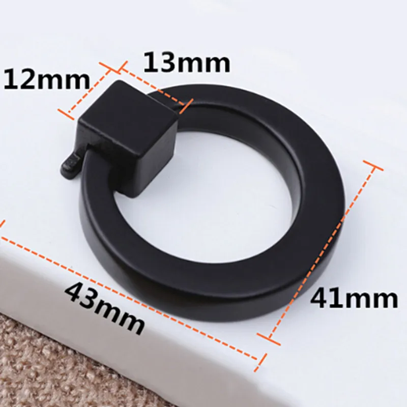 Drop Pull круглые ручки для ящиков антикварные шкафа кольцевые металлические