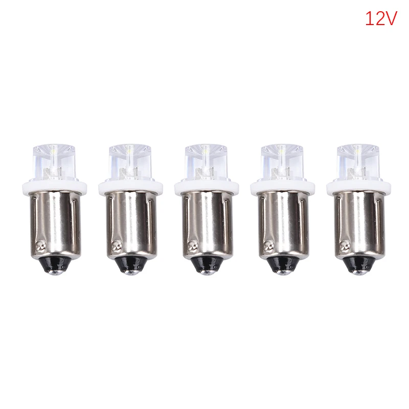 5Pcs BA9S LED Indicator Bulb License Plate Bulb 24V Ba9s 3V LED Ba9S 6V Instrument Bulb 4.5V 12V Ba9S