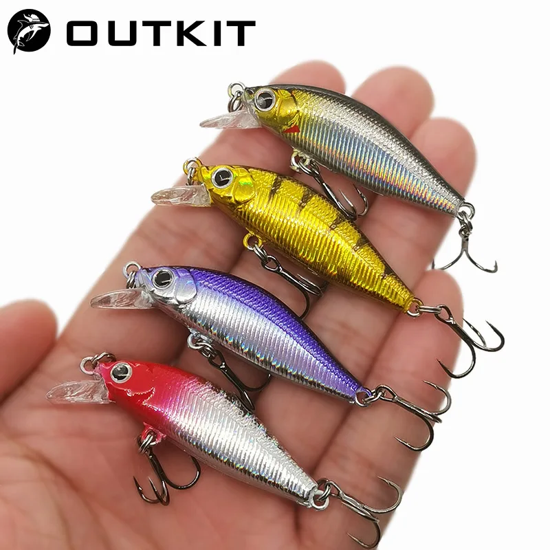 OUTKIT 2020 NEW Arrive Japanese Design Small Lures Fishing Lure 3.2g 45mm Sinking Minnow Mini